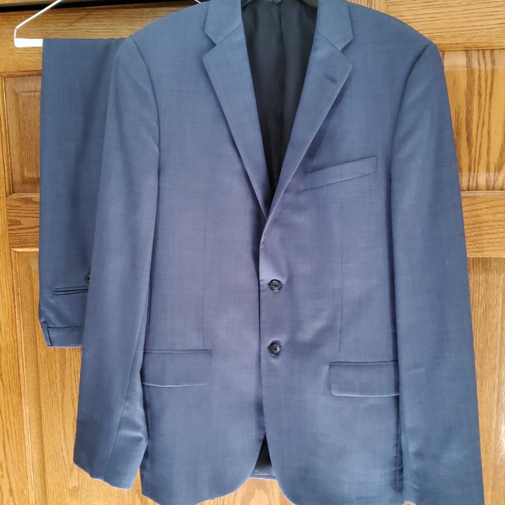 Joseph Aboud Blue Suit, Slim & Tall, 40L / 38x34